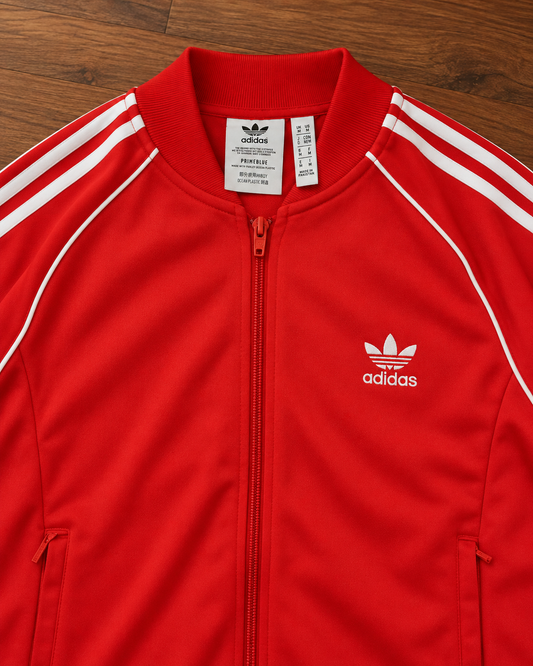 Adidas Trainingsjacke in Rot, Größe M – Detailansicht