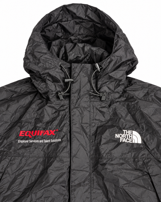 The North Face Vintage Windbreaker Schwarz – Equifax Embroidery – M