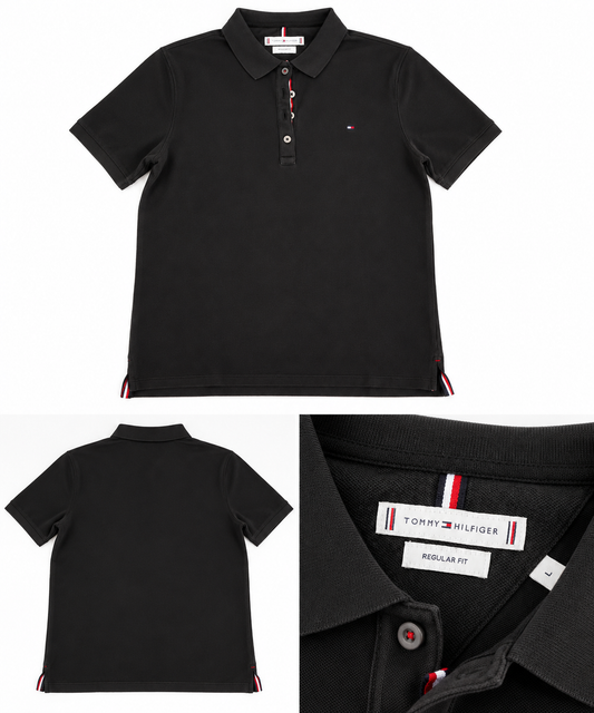 Tommy Hilfiger Polo in Schwarz | Größe L