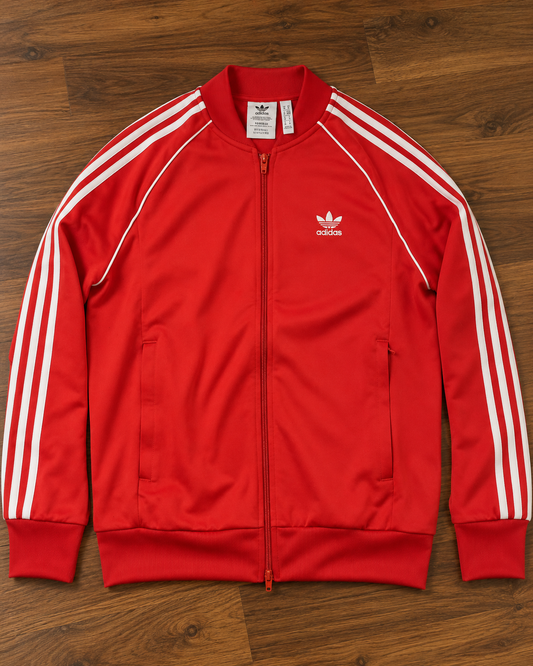 Adidas Trainingsjacke in Rot, Größe M – Vorderansicht