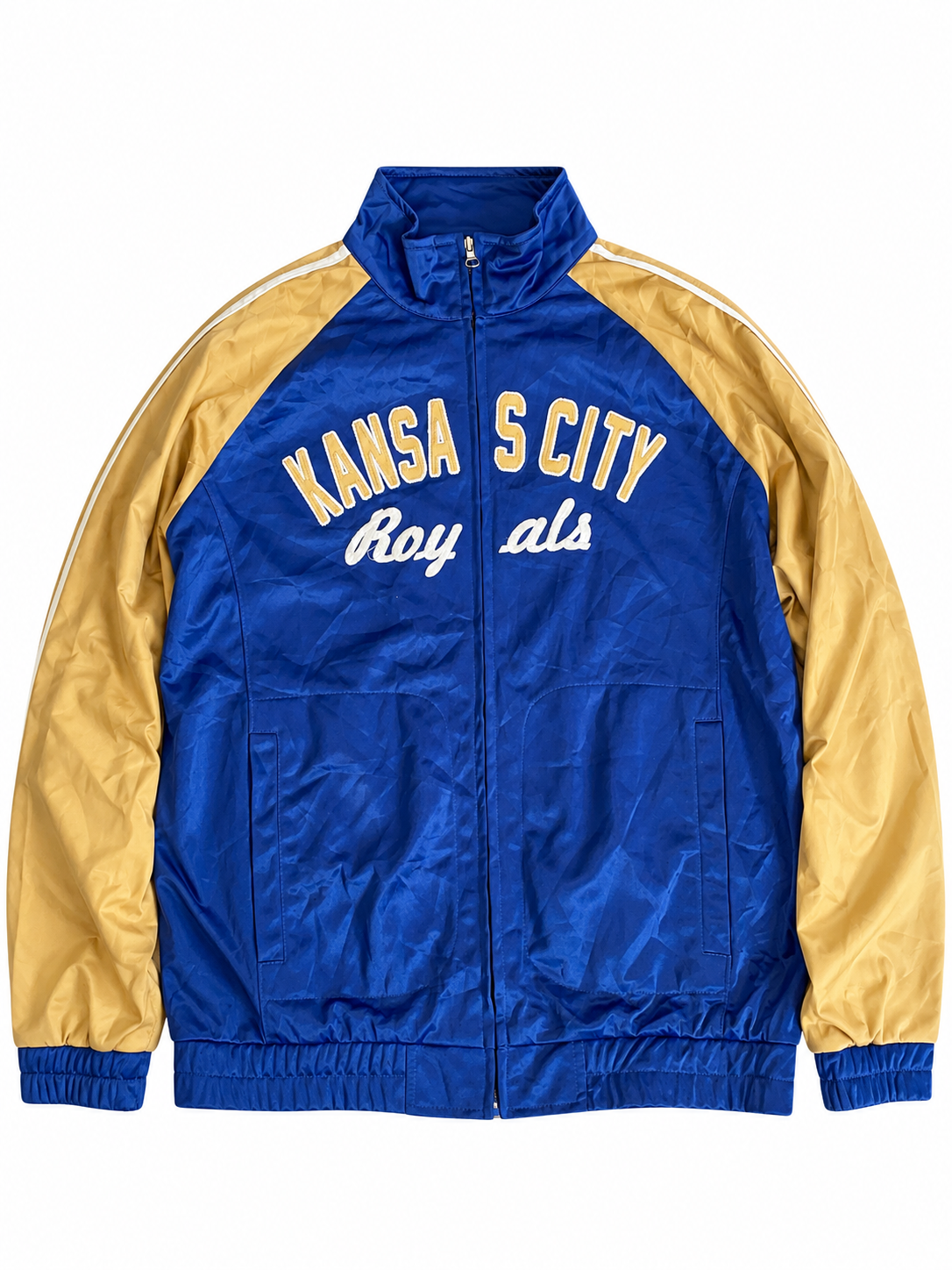Kansas City Royals Collegejacke in Blau-Gelb