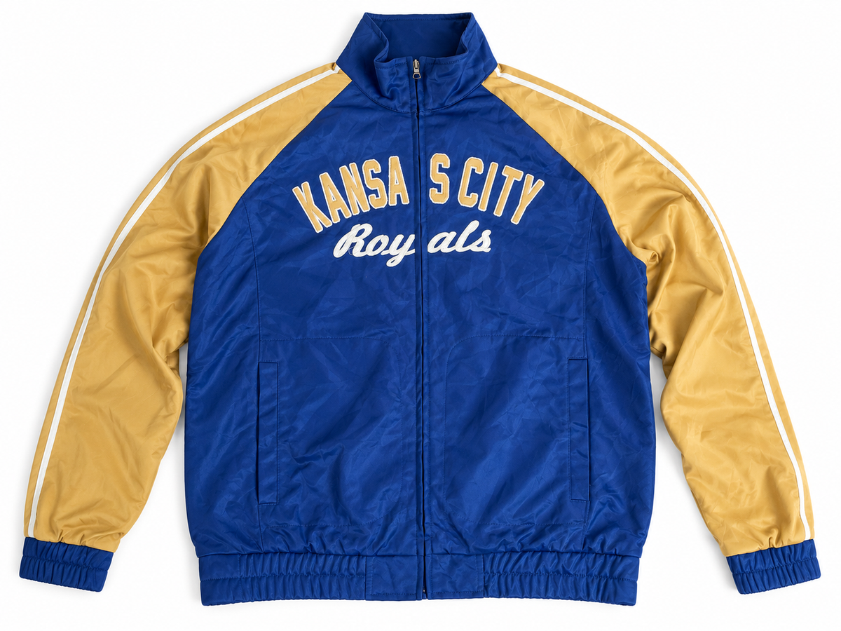 Kansas City Royals Collegejacke in Blau-Gelb