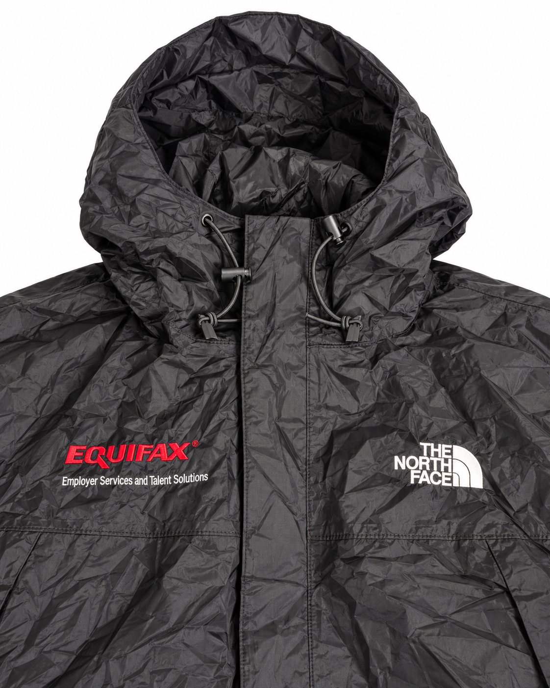 The North Face Vintage Windbreaker Schwarz – Equifax Embroidery – M