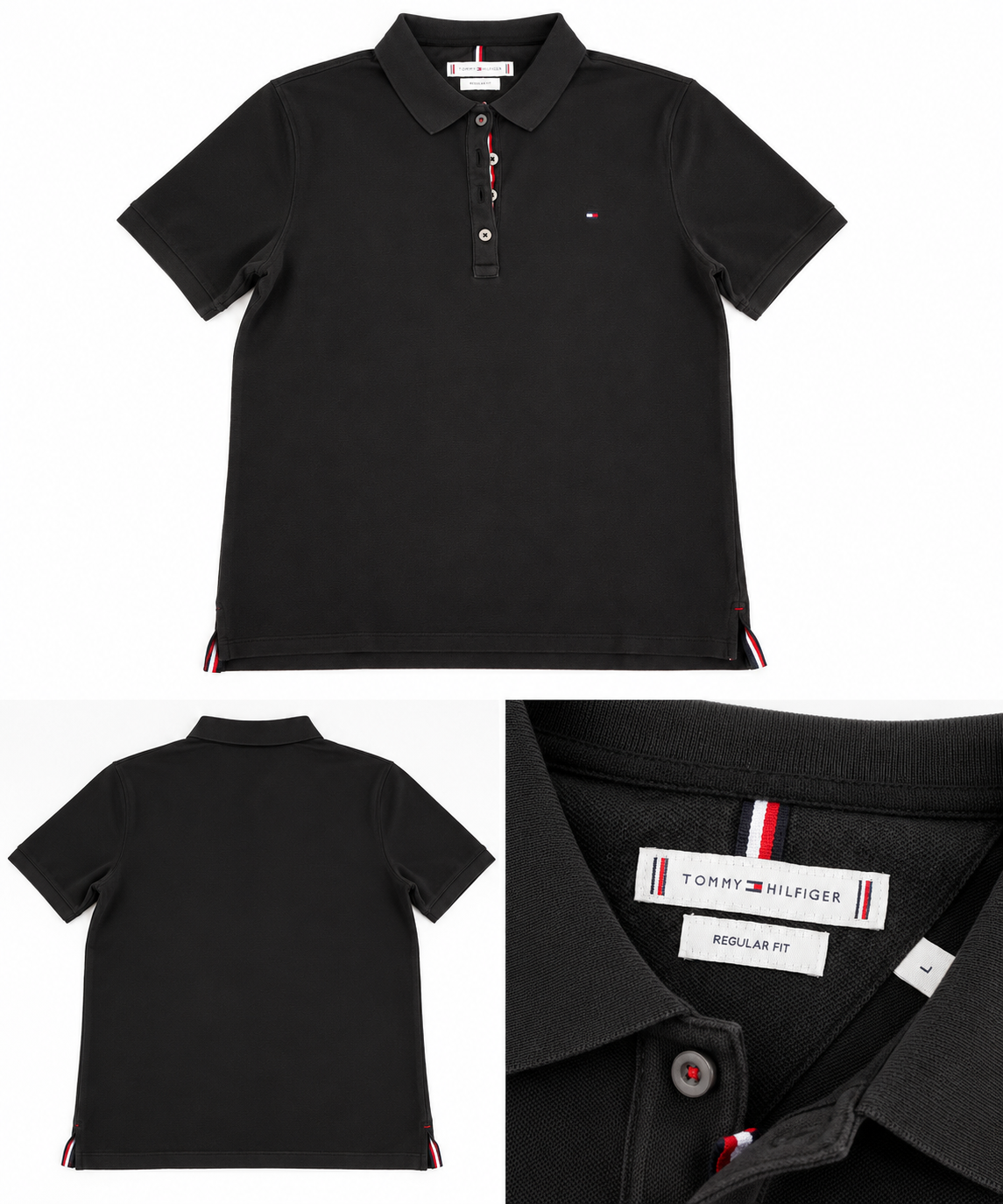 Tommy Hilfiger Polo in Schwarz | Größe L