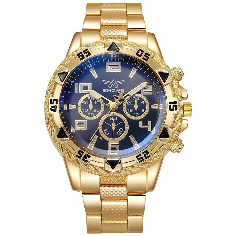 Herren Armbanduhr Luxus – Edelstahl Business Sport Quarzuhr