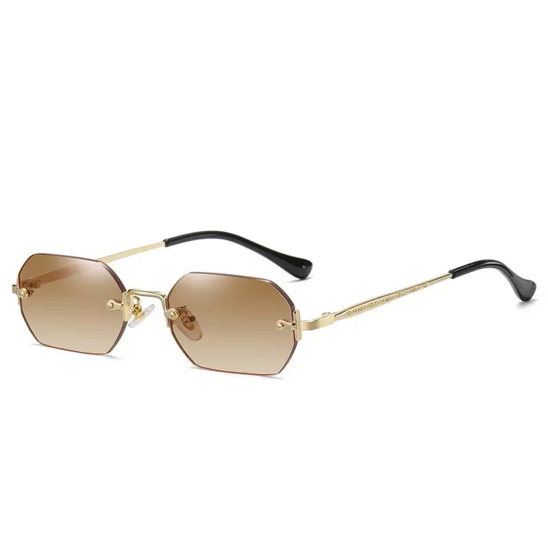 Ramitos Polygon Sonnenbrille - rahmenloser Retro-Look