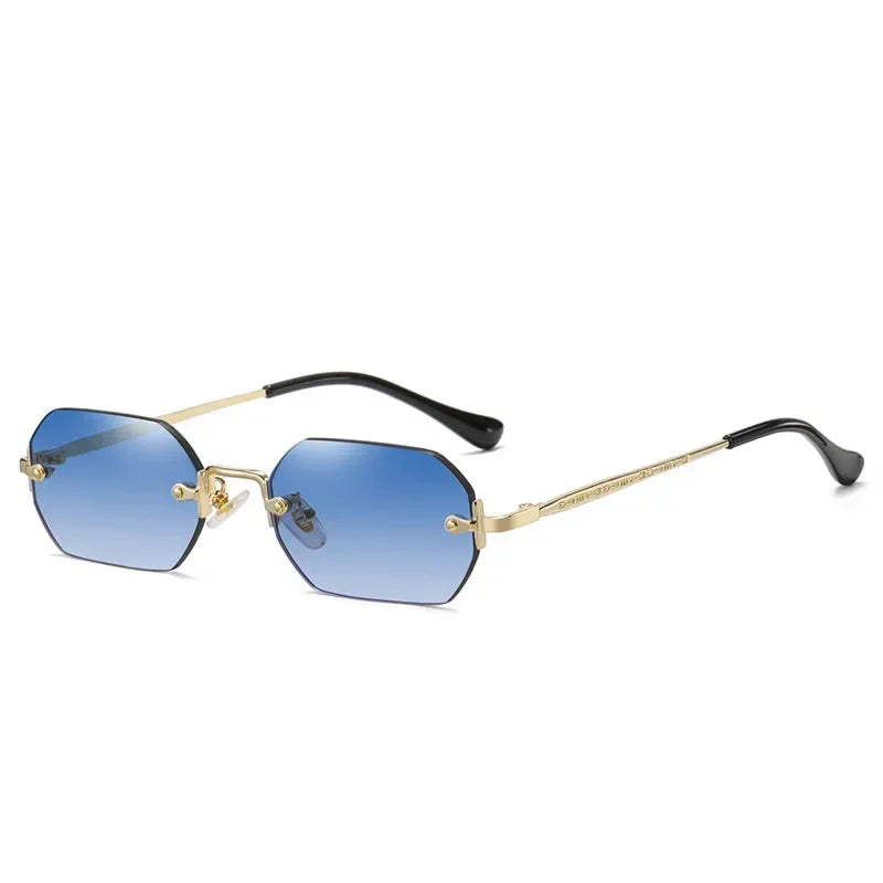 Ramitos Polygon Sonnenbrille - rahmenloser Retro-Look
