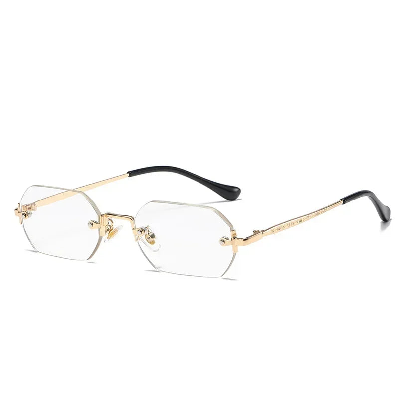Ramitos Polygon Sonnenbrille - rahmenloser Retro-Look