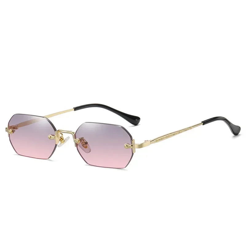 Ramitos Polygon Sonnenbrille - rahmenloser Retro-Look