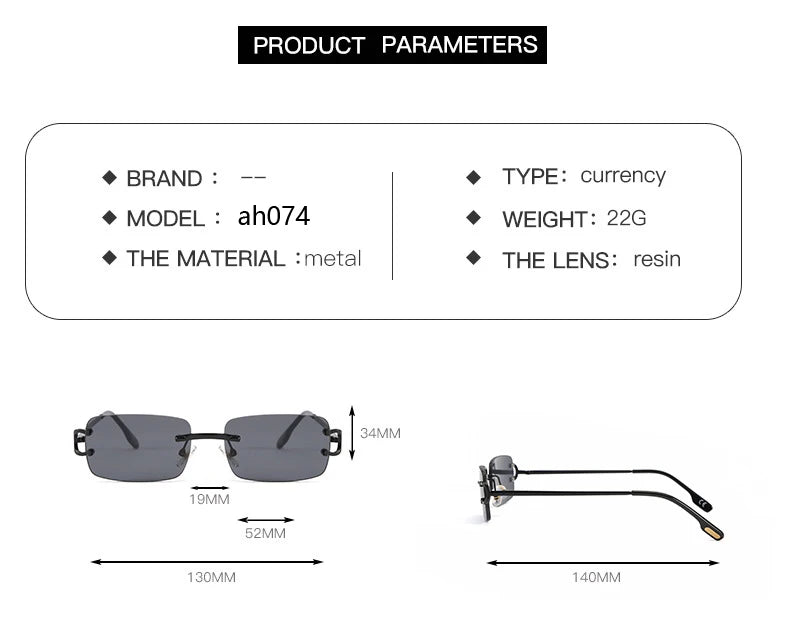 Ramitos Metal Square Sonnenbrille Produktansicht