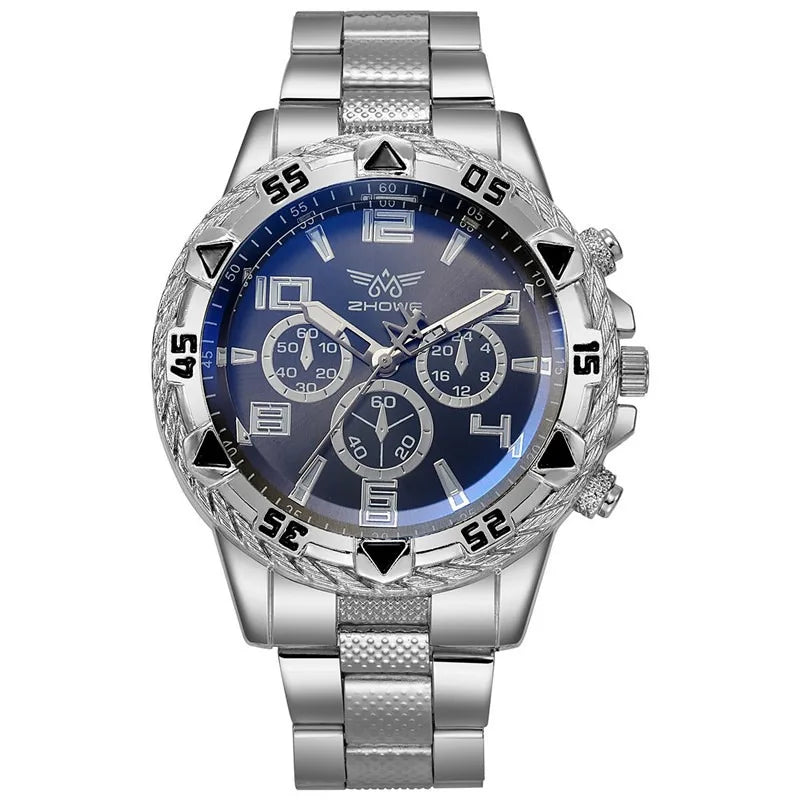 Herren Armbanduhr Luxus – Edelstahl Business Sport Quarzuhr