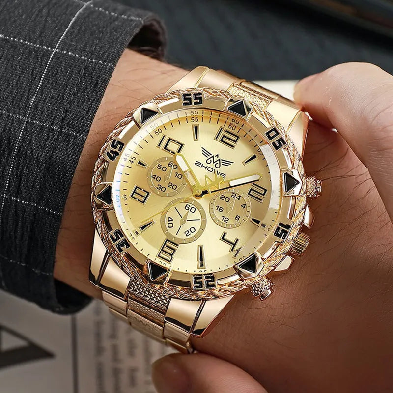 Herren Armbanduhr Luxus – Edelstahl Business Sport Quarzuhr