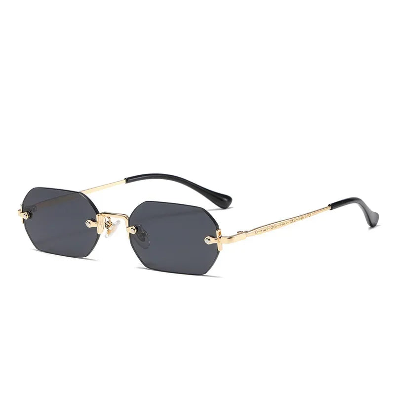Ramitos Polygon Sonnenbrille - rahmenloser Retro-Look