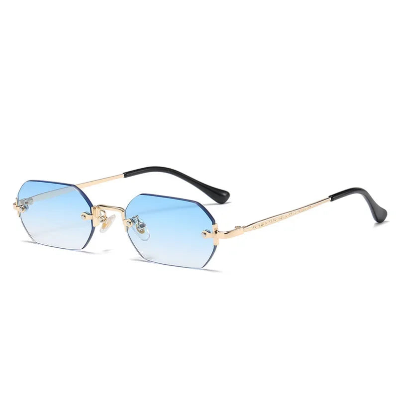 Ramitos Polygon Sonnenbrille - rahmenloser Retro-Look