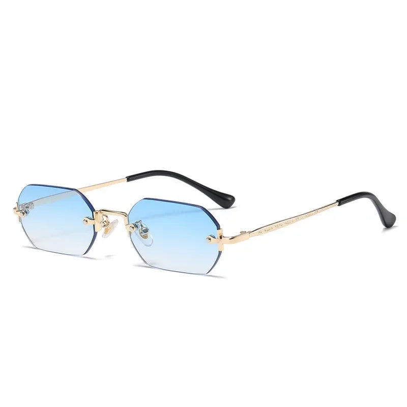 Ramitos Polygon Sonnenbrille - rahmenloser Retro-Look