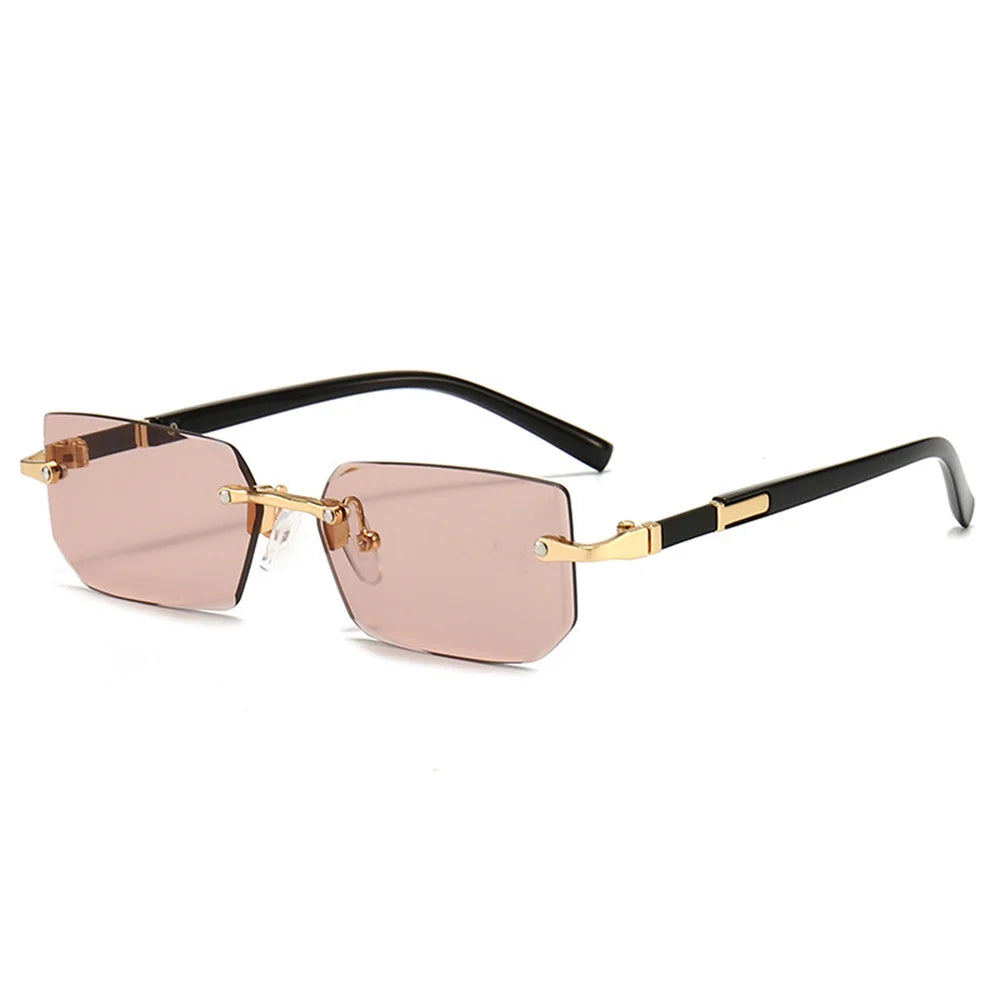 Designer Rimless Sonnenbrille Sommer Strand Urlaub