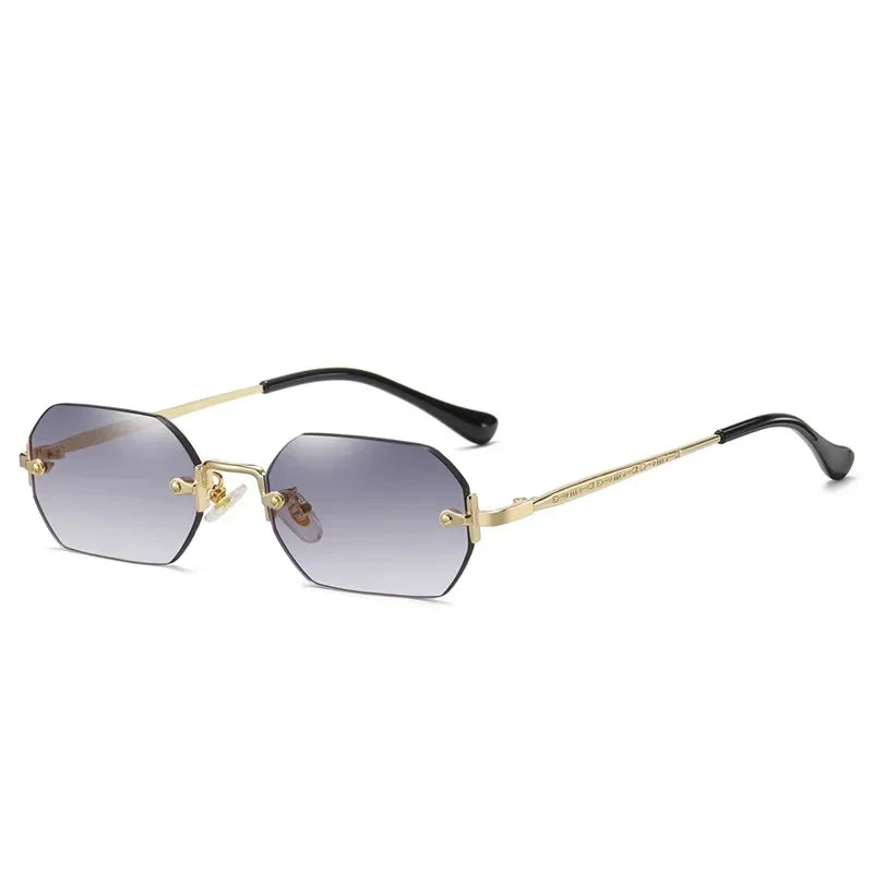 Ramitos Polygon Sonnenbrille - rahmenloser Retro-Look
