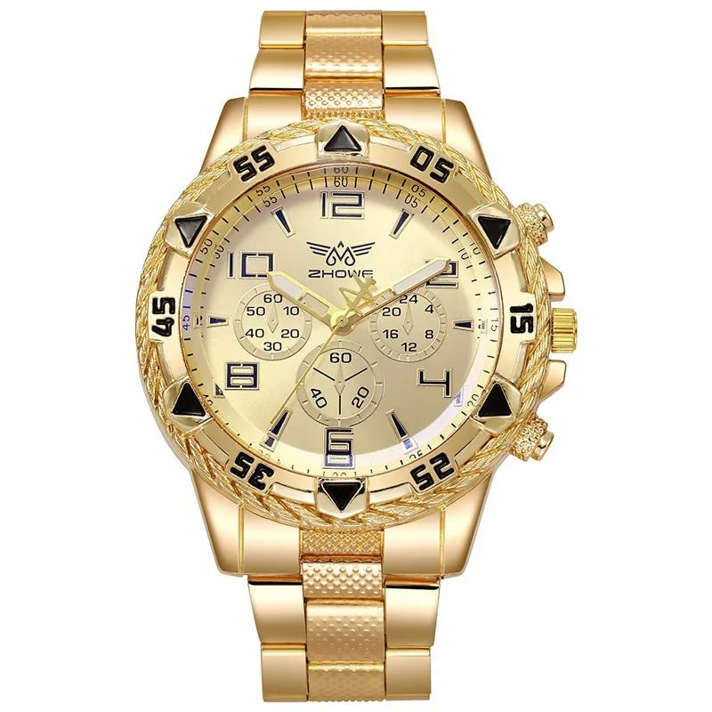 Herren Armbanduhr Luxus – Edelstahl Business Sport Quarzuhr