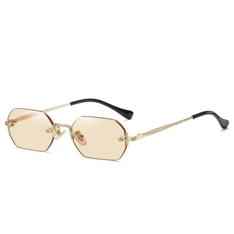 Ramitos Polygon Sonnenbrille - rahmenloser Retro-Look