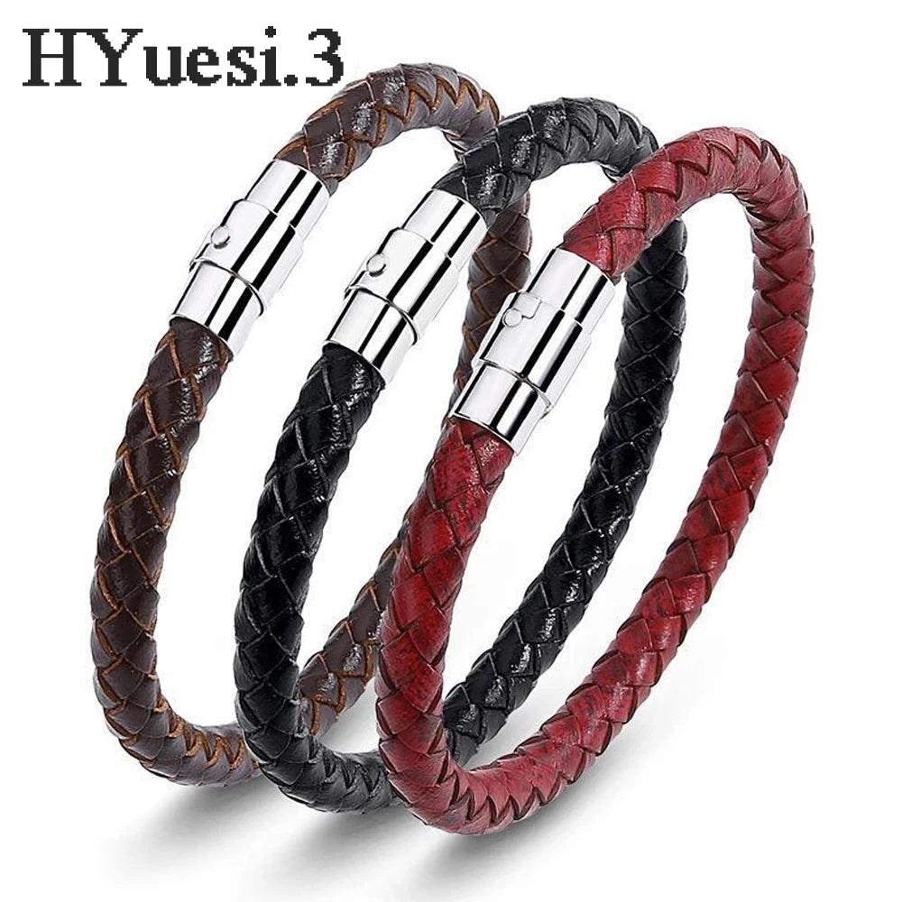 Ramitos Lederarmband mit Magnetverschluss für Herren