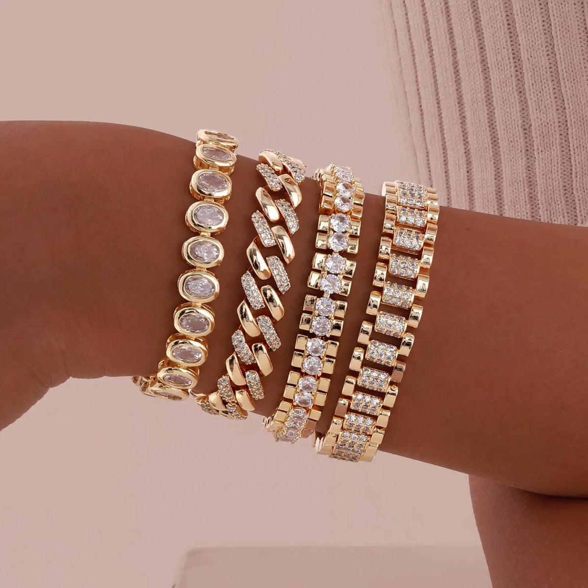 Ramitos Statement-Armband - Gold & Silber Looks