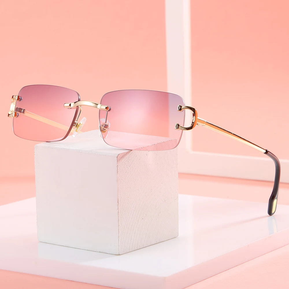 Metal Square Sonnenbrille mit UV400 Schutz von Ramitos