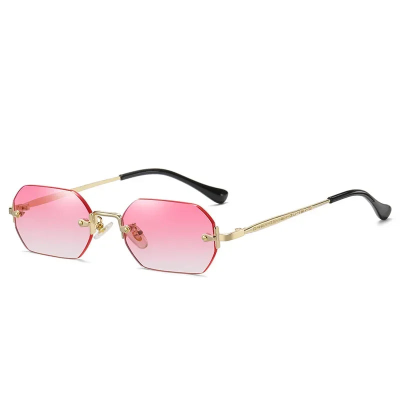 Ramitos Polygon Sonnenbrille - rahmenloser Retro-Look